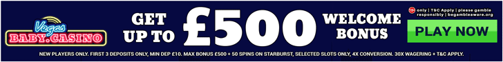 Vegas Baby Casino - 50 Bonus Spins