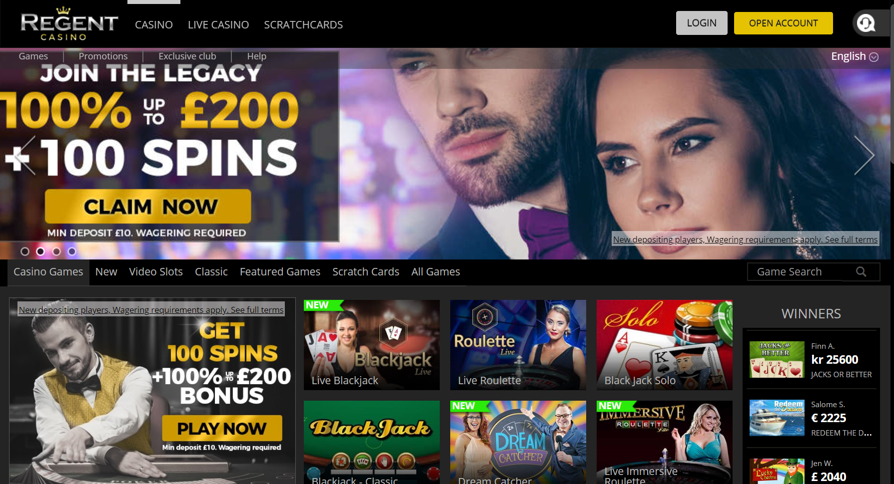 casino card game online